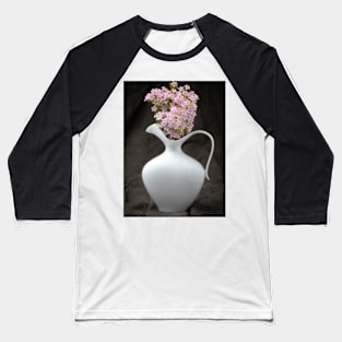 White Jug & Flowers Baseball T-Shirt